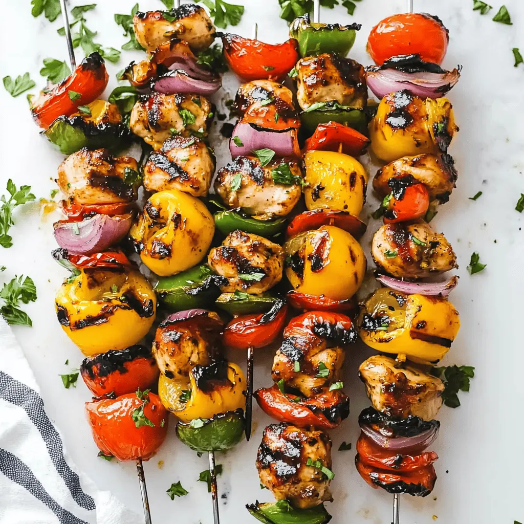 Juicy balsamic grilled chicken kabobs are perfect for your next summer barbecue! This easy recipe features tender chicken marinated in a mouthwatering balsamic glaze, paired with colorful veggies. Drizzle with extra glaze for a burst of flavor! Save this delicious recipe for gatherings, weeknight dinners, or meal prep. Your taste buds will thank you!