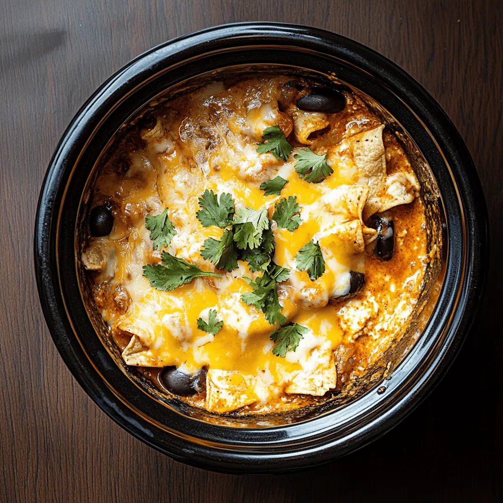 This Chicken Enchilada Crock Pot Meal is perfect for busy days when you want a delicious dinner with minimal effort. With juicy chicken, zesty enchilada sauce, and melted cheese, this recipe is sure to please your family. Save this pin for an easy weeknight dinner that can be enjoyed with tortillas or over rice, making it versatile for any occasion!