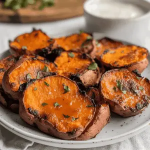 Crispy on the outside and fluffy on the inside, these Smashed Sweet Potatoes are the perfect side dish for any meal! With just a sprinkle of salt and your favorite herbs, these vibrant spuds add color and flavor to your table. Save this recipe for your next family dinner or holiday gathering! Enjoy these tasty gems any time!