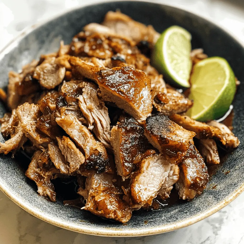 Transform your weeknights with this effortless Crockpot Pork Carnitas recipe! Perfectly seasoned pork slow-cooked until tender, then shredded for incredible flavor. Ideal for tacos, burritos, or nachos. Save this recipe to make your next family dinner a breeze or impress friends at your next gathering!