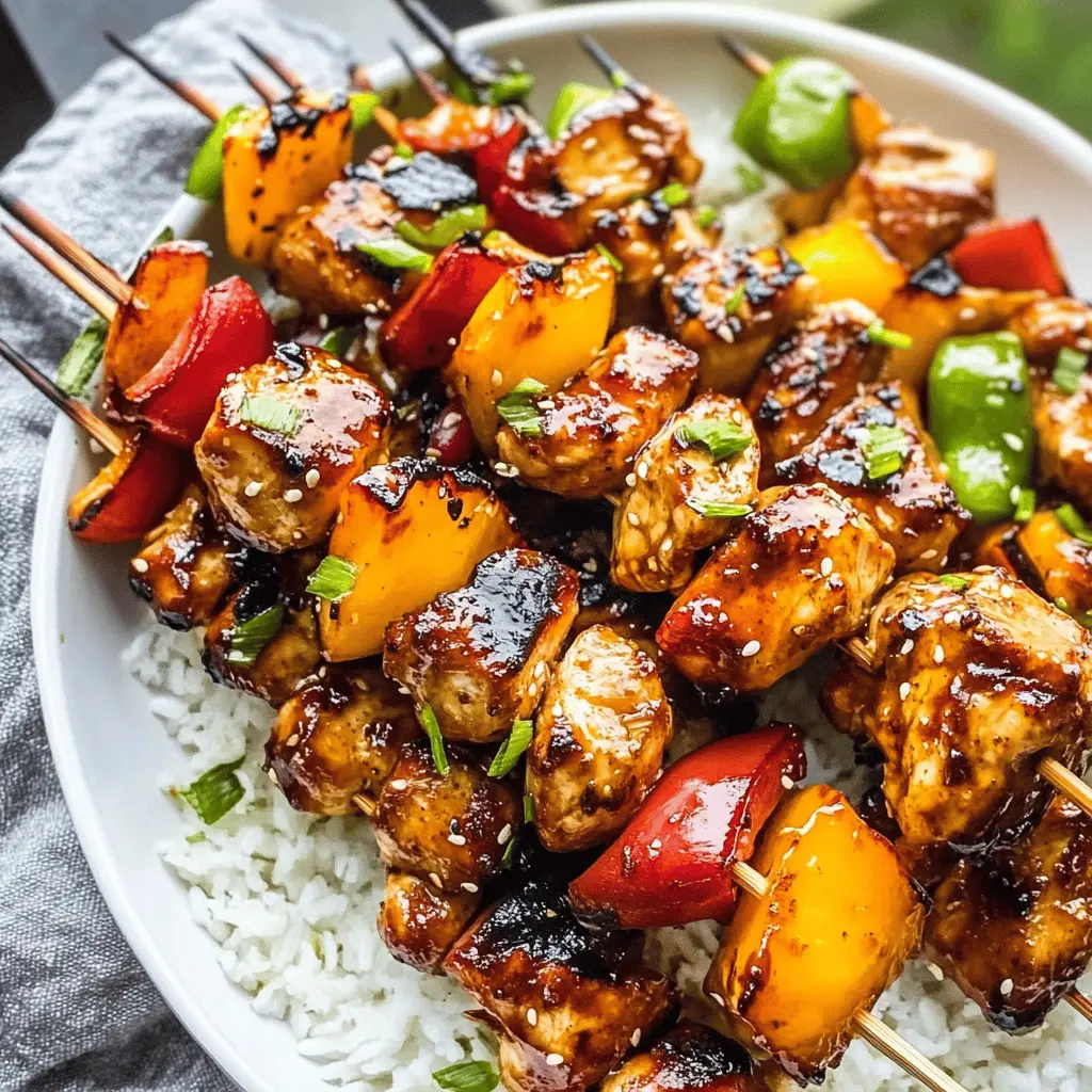 Fire up the grill for these delicious Easy Grilled Teriyaki Chicken Kabobs! Juicy chicken meets sweet and tangy teriyaki sauce, making this a must-try recipe for summer cookouts or quick weeknight dinners. Perfect for impressing family and friends, save this recipe for your next barbecue or picnic! Enjoy these flavorful kabobs with your favorite sides.