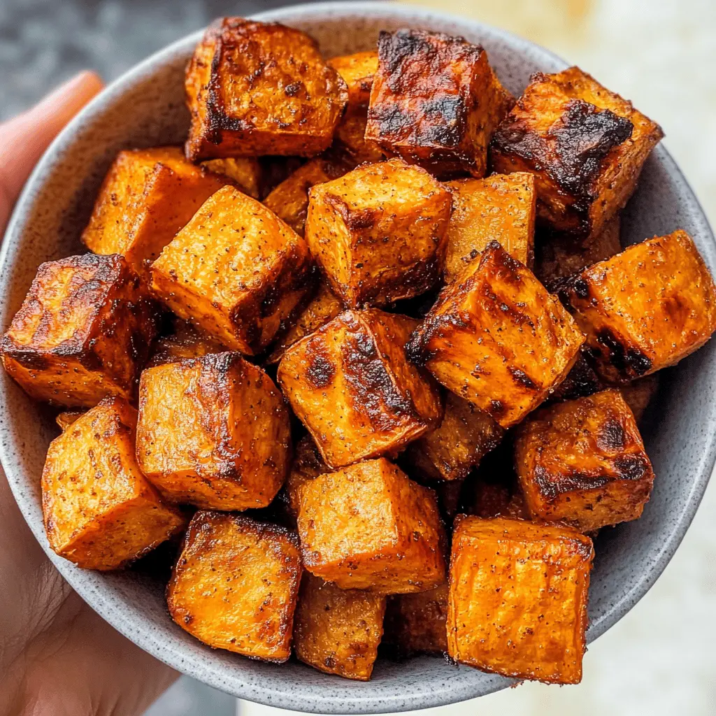 Sweeten up your meals with these Easy Roasted Sweet Potato Cubes! Bursting with flavor and vibrant color, they make the perfect side dish for any occasion. Tossed with just the right spices, these tender cubes are a hit at dinner parties or casual weeknight meals. Save this recipe to add a delicious, healthy twist to your table!