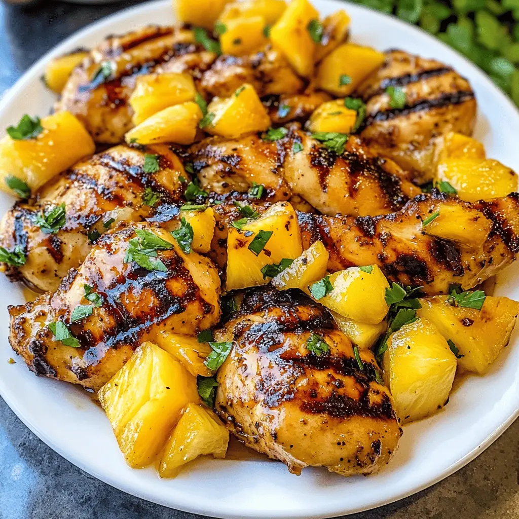 Fire up the grill for a flavorful twist with this Grilled Mango Pineapple Chicken recipe! Juicy chicken marinated in a sweet and tangy blend of fresh mango and pineapple makes for a delightful summer dish. Perfect for backyard barbecues or weeknight dinners, save this refreshing recipe to impress your family and friends!