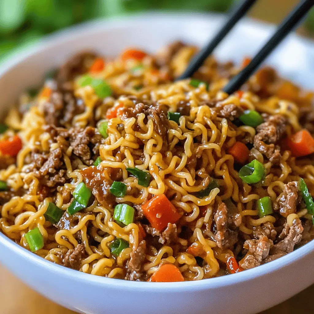 Looking for a comforting meal? This Slow Cooker Beef Ramen Noodles dish is packed with tender beef, flavorful broth, and soft noodles, perfect for busy weeknights. With just a few ingredients, you can create a delicious, warm bowl that will satisfy everyone. Save this recipe for your next family dinner or cozy night in!