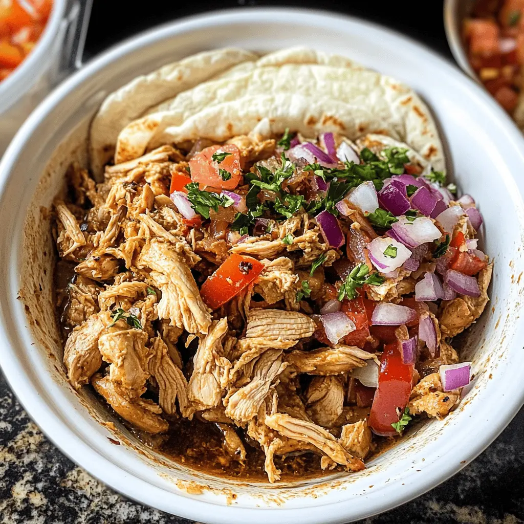 Transform dinnertime with this Slow Cooker Chicken Shawarma! Loaded with bold flavors from garlic, cumin, and paprika, this recipe is a breeze to prepare. Perfectly tender chicken just falls apart, making it ideal for wraps, salads, or rice bowls. Save this recipe for an easy weeknight meal or a tasty gathering! Enjoy delicious Middle Eastern spice in every bite.